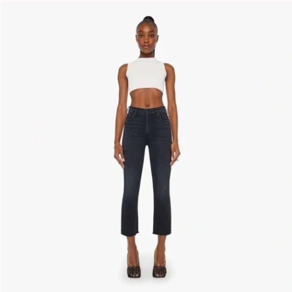 Mother The Hustler Ankle Fray Jeans in Encounters At Night 25 NWOT